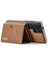 M6 Serisi Samsung Galaxy S24 Ultra Kılıf Manyetik Cüzdan Pu+Pc+Tpu Telefon Kapağı-Kahverengi (Yurt Dışından) 4