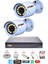 2 Li Gece Renkli Görüş Güvenlik Kamerası Full Hd-Su Geçirmez Güvenlik Kamerası Seti 320GB 1