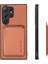 Samsung Galaxy S25 Ultra Kılıf Manyetik Çıkarılabilir Kart Tutucu Telefon Arka Kapak-Kahverengi (Yurt Dışından) 3