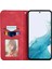 Samsung Galaxy A36 5G/A56 5g Kılıf Cilt Dokunmatik Duygu Deri Kart Tutucu Telefon Kapağı Manyetik Emme-Kırmızı (Yurt Dışından) 2
