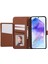 Samsung Galaxy A54 5g Deri Telefon Kılıfı, Kart Tutuculu, Cüzdanlı, Askılı Koruyucu Kapaklı-Kahverengi (Yurt Dışından) 2