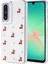Galaxy A26 Kılıf Airbag Tasarımlı Simli Şeffaf Kutup Kapak - Kiraz 1