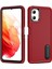 Samsung Galaxy A06 Kılıf Kickstand Telefon Kılıfı Pc+Silikon+Eva 3'ü 1 Arada Tasarım-Kırmızı+Siyah (Yurt Dışından) 1