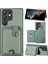 Samsung Galaxy S25 Ultra Kılıf Kart Yuvaları Kickstand Telefon Arka Kapak Kart Aracı-Yeşil (Yurt Dışından) 1