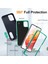 Samsung Galaxy A06 Kılıf Kickstand Telefon Kılıfı Pc+Silikon+Eva 3'ü 1 Arada Tasarım-Koyu Mavi+Açık Camgöbeği (Yurt Dışından) 4