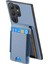 Samsung Galaxy S25 Ultra Kılıf Kart Tutuculu Kickstand Deri Arka Kapak-Mavi (Yurt Dışından) 3