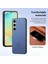 Samsung Galaxy S24 Kılıf Kumaş Doku Deri+Pc+Tpu Düşmeyi Önleyici Telefon Kapağı-Mavi (Yurt Dışından) 4