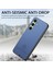 Samsung Galaxy S24 Kılıf Kumaş Doku Deri+Pc+Tpu Düşmeyi Önleyici Telefon Kapağı-Mavi (Yurt Dışından) 5