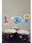 Uzay Tema Kürdan Süsleri Cupcake Süsleri Lüks Büyük Boy 10LU Paket 4
