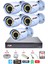 5 Li Gece Renkli Görüş Güvenlik Kamerası Full Hd-Su Geçirmez Güvenlik Kamerası Seti 250GB 1