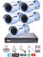 5 Li Gece Renkli Görüş Güvenlik Kamerası Full Hd-Su Geçirmez Güvenlik Kamerası Seti 250GB 2