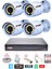 4 Lü Gece Renkli Görüş Güvenlik Kamerası Full Hd-Su Geçirmez Güvenlik Kamerası Seti 320GB 1