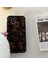 Apple iPhone Vintage Amber Leopar Desenli Kahve Siyah Geçişli Silikon Telefon Kılıfı 3
