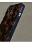 Apple iPhone Vintage Amber Leopar Desenli Kahve Siyah Geçişli Silikon Telefon Kılıfı 5