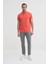 Turuncu Erkek Polo Yaka T-Shirt 4613 1