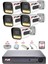 5 Kameralı Set Full Hd Gece Renkli Görüş-Cepten İzle-Su Geçirmez Güvenlik Kamerası Seti 320GB 1