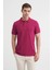 Fuşya Erkek Polo Yaka T-Shirt 4613 1