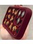 Apple iPhone Teddy Bear Darbeye Dayanıklı Yumuşak Silikon Bordo Telefon Kılıfı 4