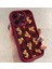 Apple iPhone Teddy Bear Darbeye Dayanıklı Yumuşak Silikon Bordo Telefon Kılıfı 2