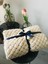 Palm Puffy Hasır Örgülü Bej Bebek Battaniyesi 1