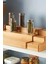 3 Katlı Açılır Büyük Boy Bambu Stand Organizer Tezgahüstü Baharatlık Düzenleyici Mutfak Rafı 57CM 4