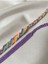 Lila Pastel Zikzak Desenli Örgü Bileklik 2'li Set 3