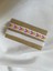 Beyaz Tek Renk Beyaz Çerçeveli Pastel Renkli Chevron Örgü Bileklik 2'li Set 1