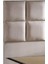 Star Baza ve Başlık Seti 150X200 cm Çift Kişilik Krem Keten Kumaşlı Lüks Baza ve Başlık Takımı 4