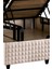 Star Baza ve Başlık Seti 150X200 cm Çift Kişilik Krem Keten Kumaşlı Lüks Baza ve Başlık Takımı 6