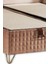 Elegance Lüks Baza ve Başlık Seti 120 x 200 cm Tek Kişilik Krem Babyface Kumaş Baza ve Başlık Takımı 7