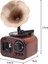 Nostaljik Radyo Görünümlü Gramofon Temalı Kurmalı Retro Müzik Kutusu Konsept Hediyelik Dekoratif Set 4