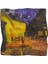 %100 Ipek Bandana FULAR(55X55 Cm) -Vincent Van Gogh(Cafeler Sokağı) 1