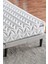 Niron Slim Baza ve Başlık Takımı - 100X200 Tek Kişilik Kumaş Kaplı Metal Karyola ve Başlık Seti 6