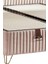 Line Visco Lüks Yatak Baza ve Başlık Seti 140x190 cm Çift Kişilik Yatak, Baza ve Başlık Takımı Krem 7
