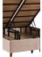 Niron Baklava Yatak Seti - 150X200 cm Krem Tek Kişilik, Pedli Sert Yatak, Lüks Baza ve Başlık Takımı 10