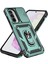Samsung Galaxy A36 5g Kılıf Pc+Tpu Lens Korumalı Telefon Kılıfı Kickstand-Siyahımsı Yeşil (Yurt Dışından) 2