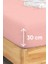 Penye Lastikli Çarşaf Pamuklu Jersey Tek Kişilik 100 x 200 cm Pembe 1