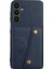 Samsung Galaxy A56 5g Kılıf Kart Yuvalı Kickstand Deri+Tpu Telefon Kapağı-Mavi (Yurt Dışından) 2