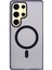 Youngkıt Samsung Galaxy S25 Ultra Mat Kılıf Magsafe Pet Tpu ile Uyumlu Darbeye Dayanıklı Telefon Kapağı-Şeffaf Siyah (Yurt Dışından) 1