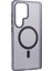 Youngkıt Samsung Galaxy S25 Ultra Mat Kılıf Magsafe Pet Tpu ile Uyumlu Darbeye Dayanıklı Telefon Kapağı-Şeffaf Siyah (Yurt Dışından) 3