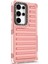 Samsung Galaxy S25 Ultra Kılıf Şerit Tasarımlı Kaymaz Çıkarılabilir Tpu+Pc Telefon Kapağı-Koyu Pembe (Yurt Dışından) 4