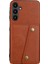 Samsung Galaxy A56 5g Kılıf Kart Yuvalı Kickstand Deri+Tpu Telefon Kapağı-Kahverengi (Yurt Dışından) 2