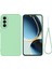 Samsung Galaxy A56 5g Kılıf Sıvı Silikon Telefon Arka Kapak El Askılı-Yeşil (Yurt Dışından) 1