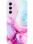 Samsung Galaxy A56 5g Kılıf Esnek Tpu Mermer Desenli Telefon Kılıfı-Pembe/mavi (Yurt Dışından) 1