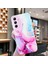 Samsung Galaxy A56 5g Kılıf Esnek Tpu Mermer Desenli Telefon Kılıfı-Pembe/mavi (Yurt Dışından) 3