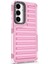 Samsung Galaxy S25+ Kılıf Şerit Tasarımlı Kaymaz Çıkarılabilir Tpu+Pc Telefon Kapağı-Açık Pembe (Yurt Dışından) 4