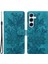 Samsung Galaxy A56 5G/A36 5g Kılıf Baskılı Dantel Çiçekler Pu Deri Cüzdan Telefon Kapağı-Yeşil (Yurt Dışından) 1