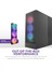 CM-H71FB-01 Atx Hızlı Çıkarılan Temperli Cam Yan Panel Mid Tower Pc Oyun Kasası Rgb Fans H7 Flow Rgb 2024 Siyah 3