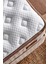 Baklava Yatak 140X190 cm Çift Kişilik Ultra Ortopedik Çok Sert Pedli Lüks Yatak 30 cm Krem Kumaş 5