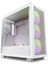 CM-H71FB-01 Atx Hızlı Çıkarılan Temperli Cam Yan Panel Mid Tower Pc Oyun Kasası Rgb Fans H7 Flow Beyaz 1